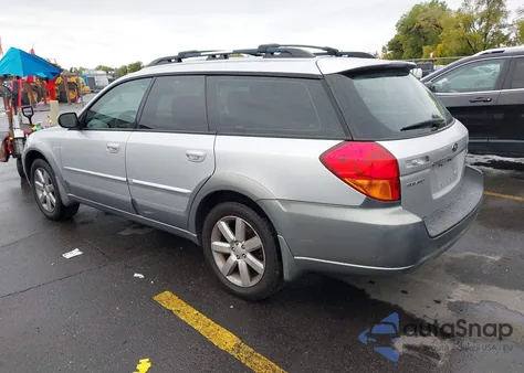2006 Subaru Outback 2.5I Limited z USA, uszkodzony, nr VIN 4S4BP62C567358883